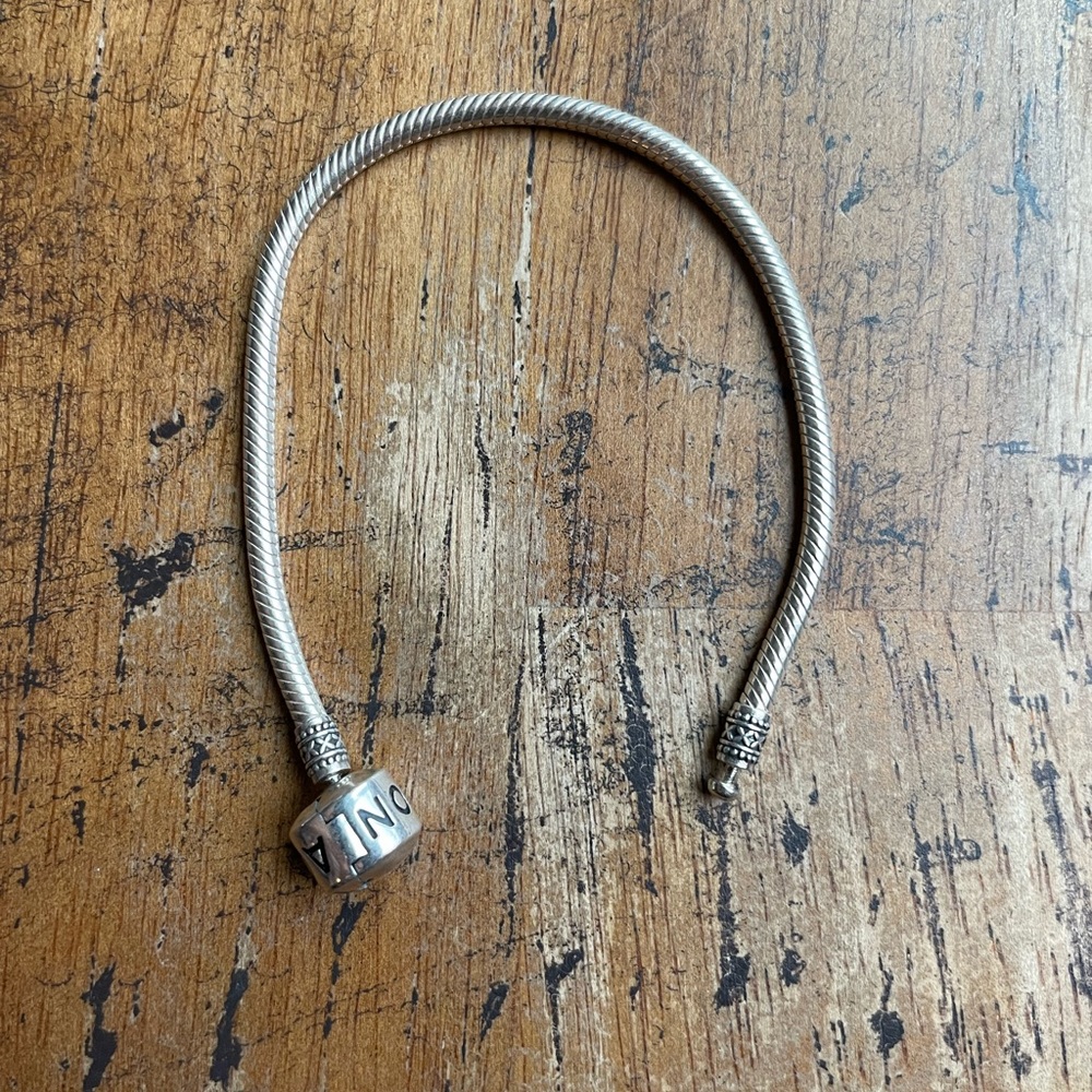 Sterling silver charm bracelet